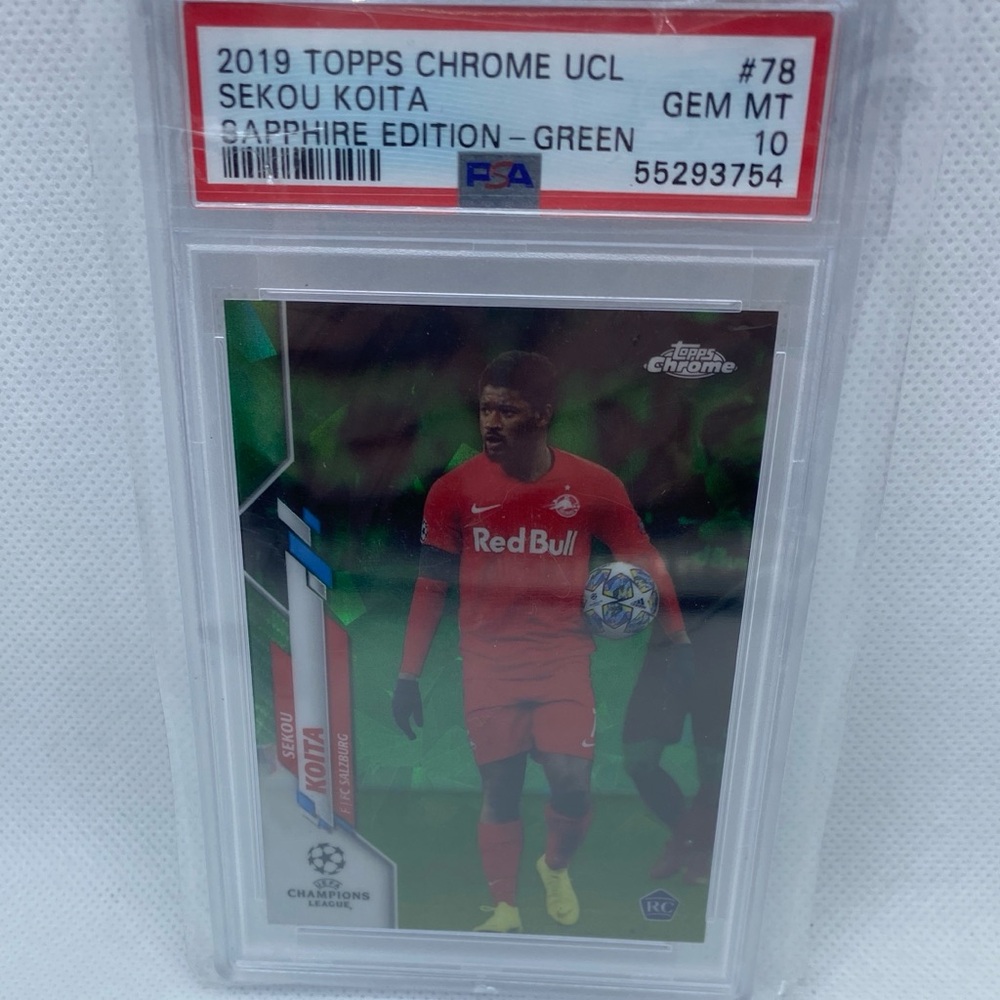 Topps Chrome UCL Card Sekou Koita Graded PSA 10 Soccer